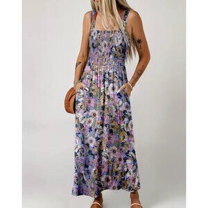 Purple Floral Dress - NWT